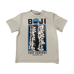 TIED UP YOUTH PERFORMANCE SHORT-SLEEVE TEE SILVER
