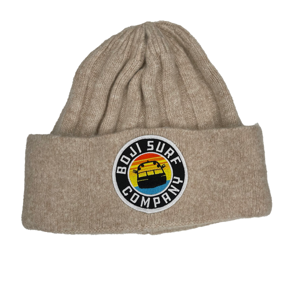 PATCH SOLID KNIT BEANIE