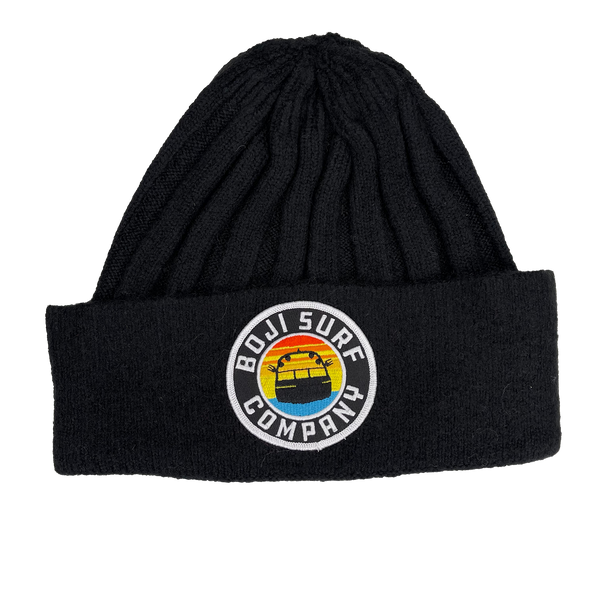 PATCH SOLID KNIT BEANIE